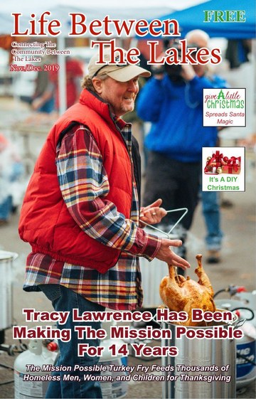 November/December 2019 cover: frying a turkey at a community turkey fry